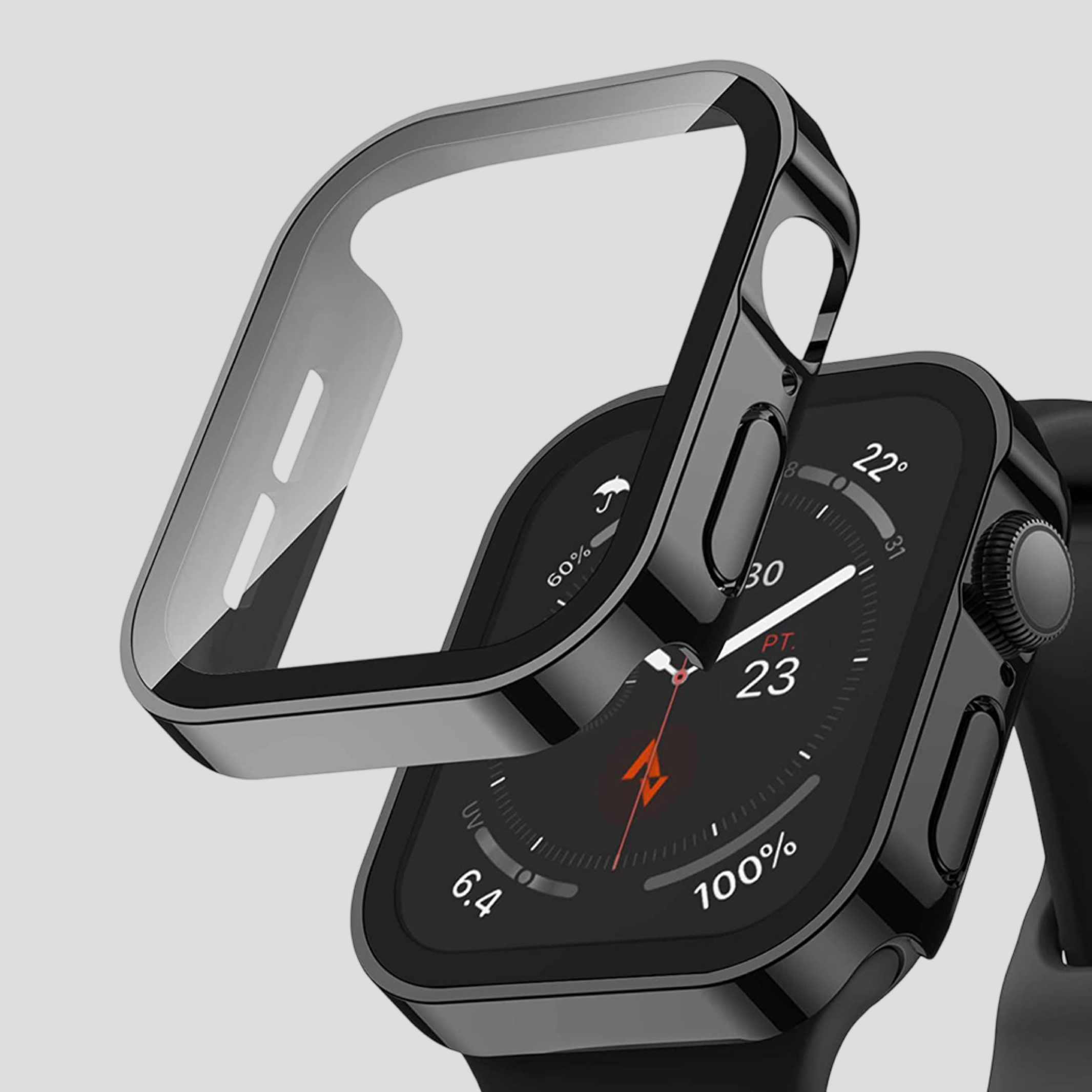 Premium Кейс / Протектор за iWatch 2-10, Ultra 1 / 2, SE 1 /2 - Черен