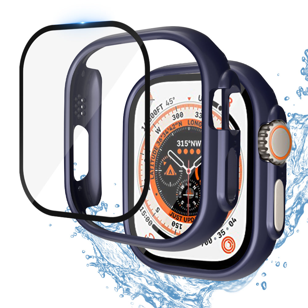 Premium Кейс + Протектор за iWatch Ultra 1 / 2 - Тъмно син