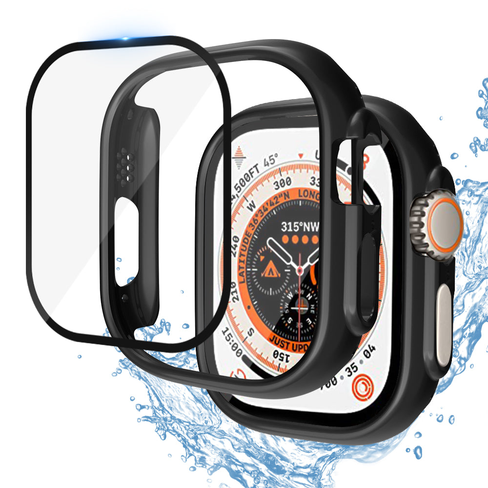 Premium Кейс + Протектор за iWatch Ultra 1 / 2 - Черен