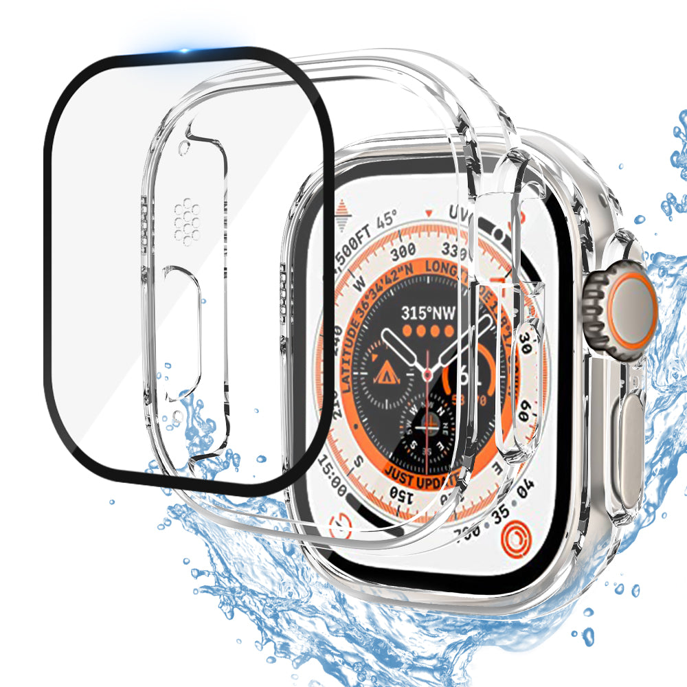 Premium Кейс + Протектор за iWatch Ultra 1 / 2 - Прозрачен