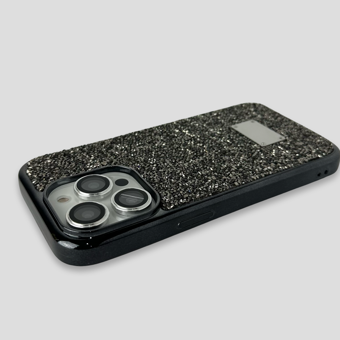 Силиконов кейс с камъни за iPhone