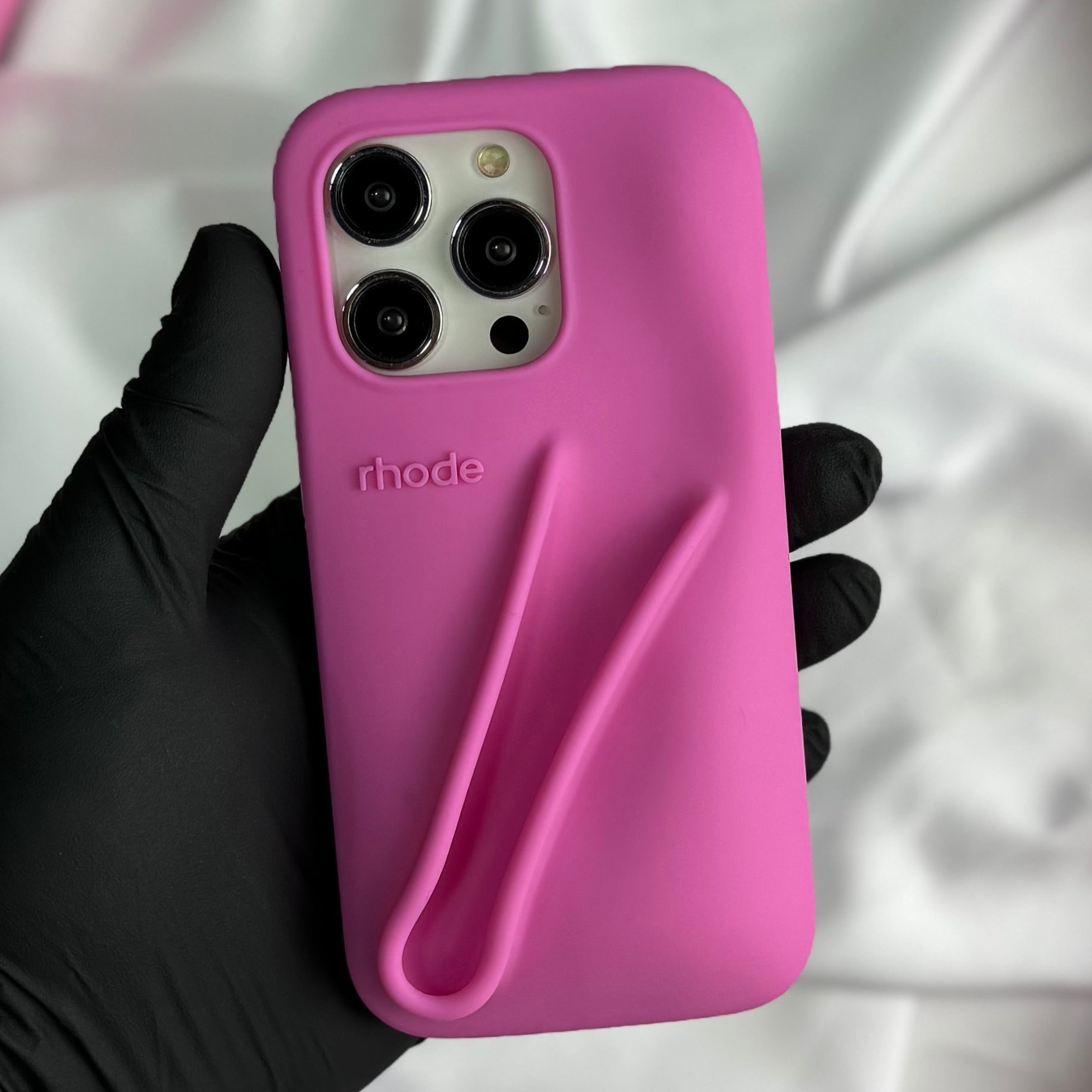 Rhode Силиконов кейс + Гланц за iPhone