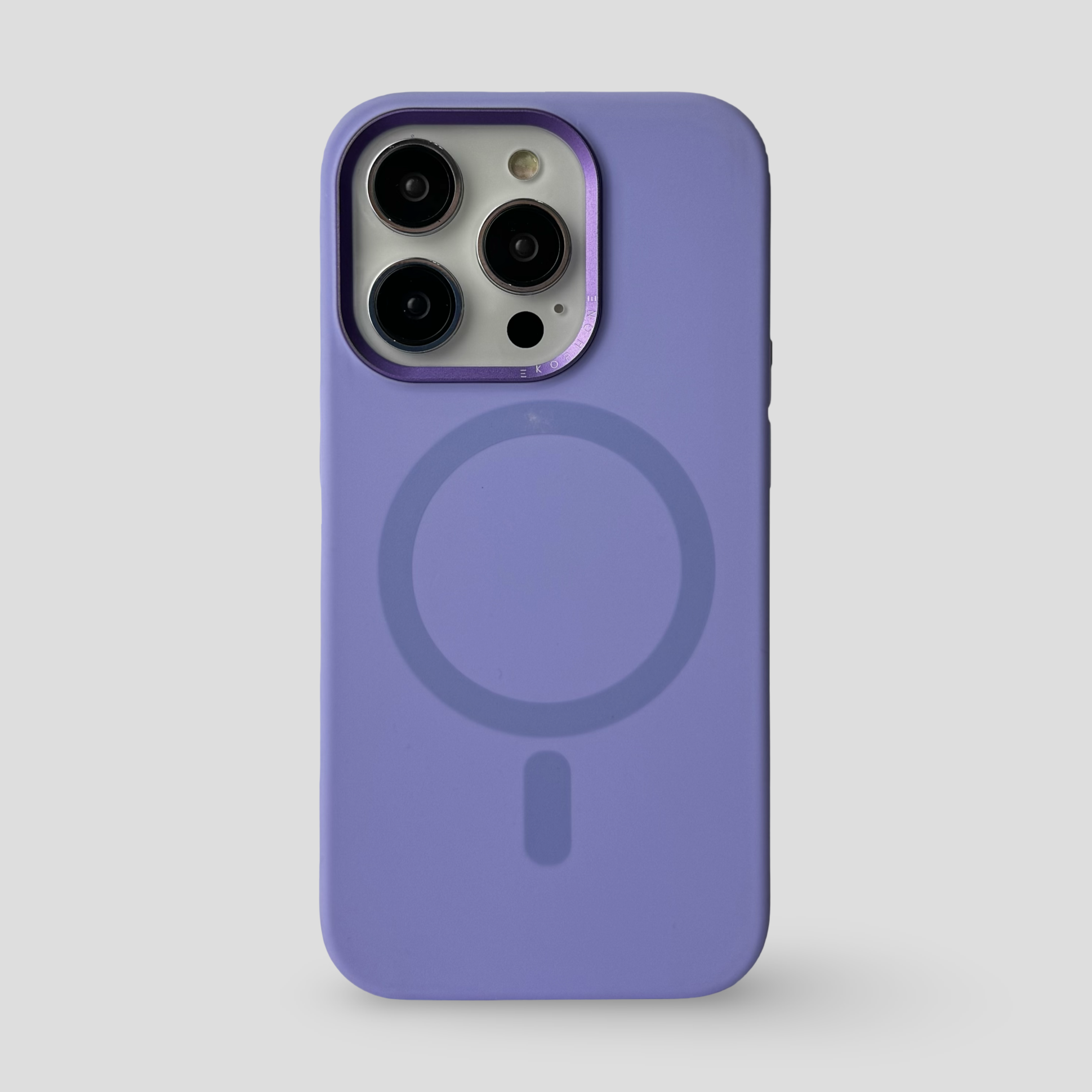 Magsafe Силиконов кейс за iPhone - Лилав