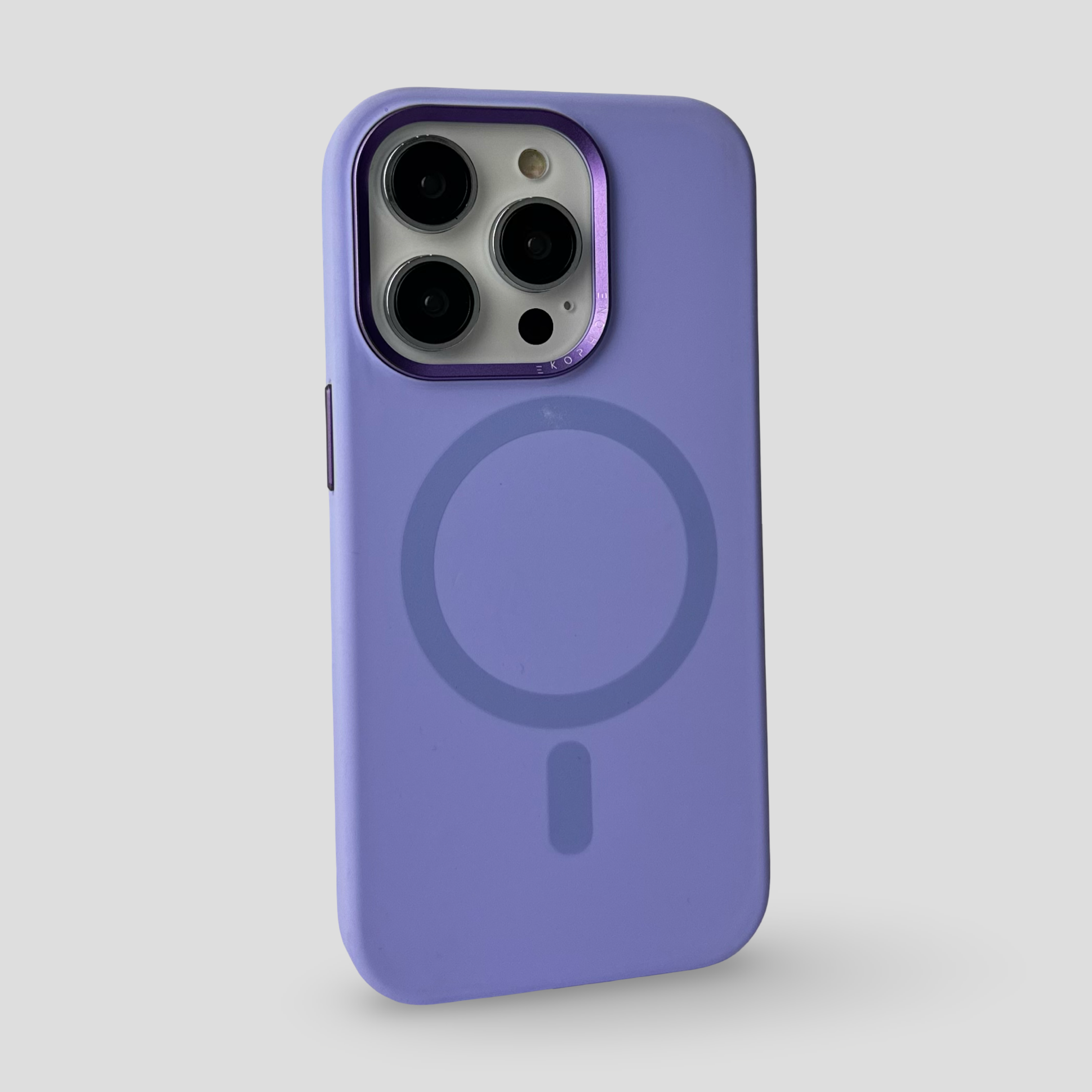 Magsafe Силиконов кейс за iPhone - Лилав