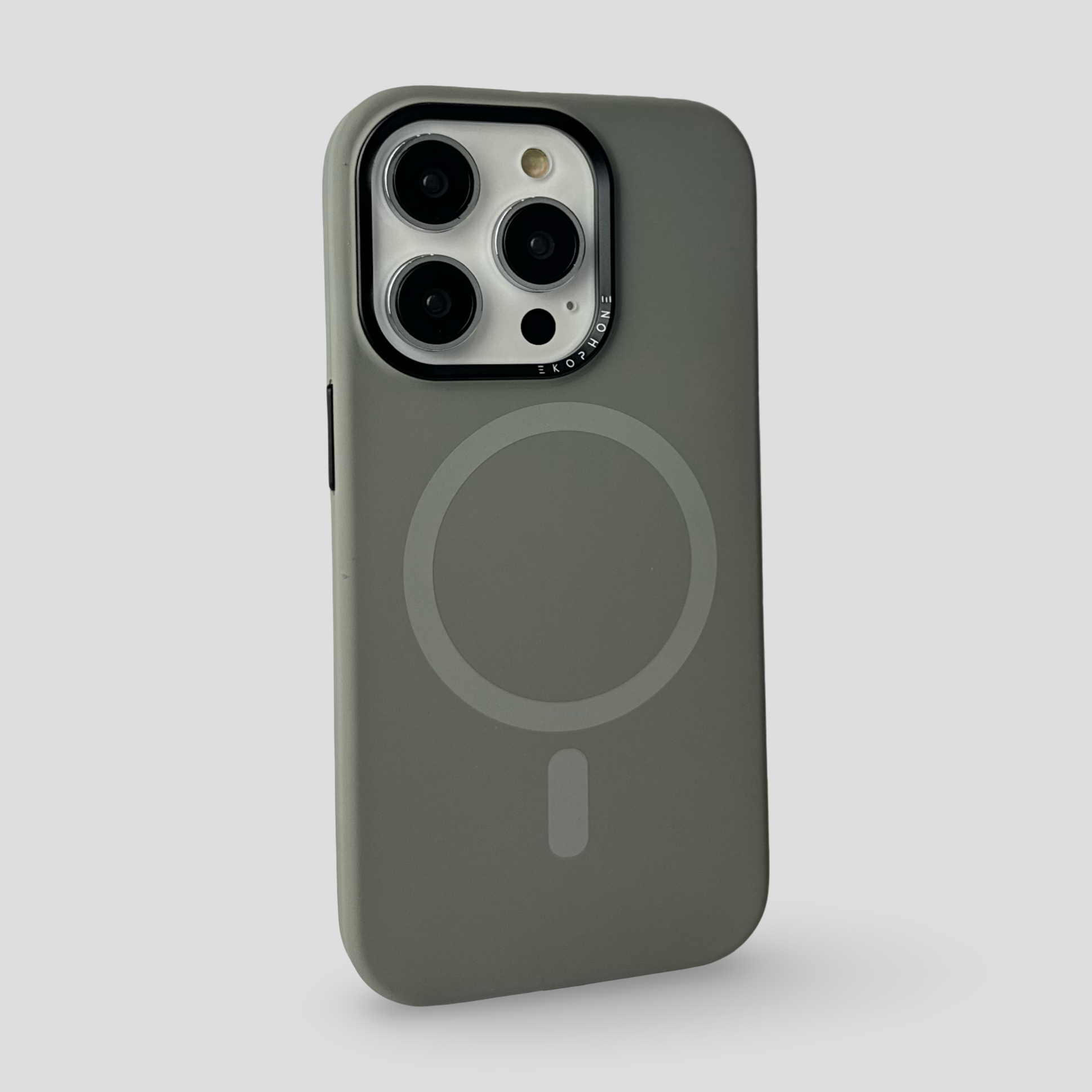 Magsafe Силиконов кейс за iPhone - Сив