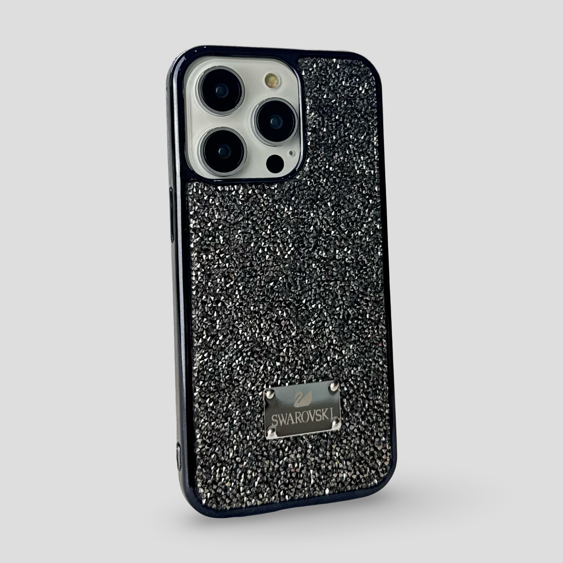 Силиконов кейс с камъни за iPhone
