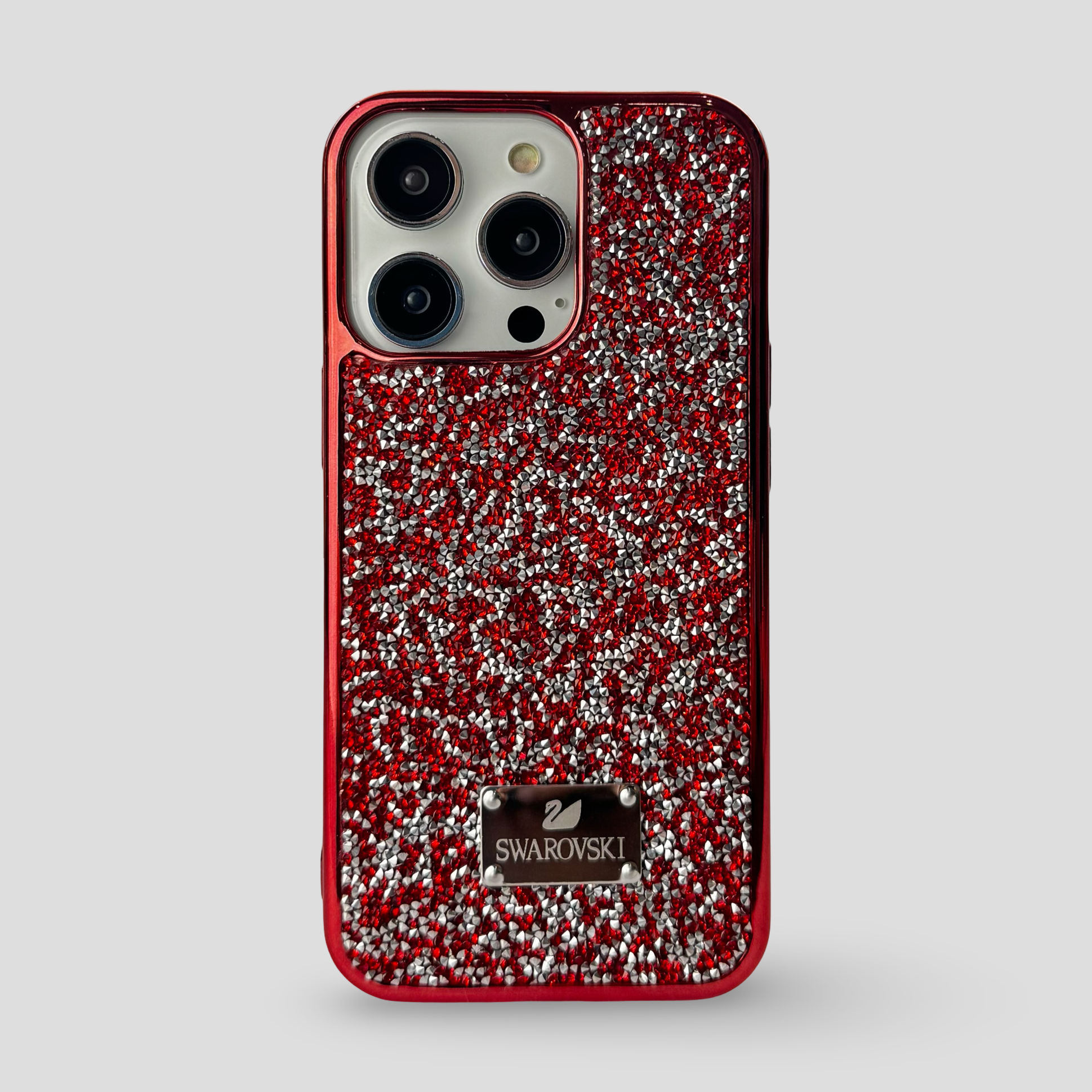Силиконов кейс с камъни за iPhone