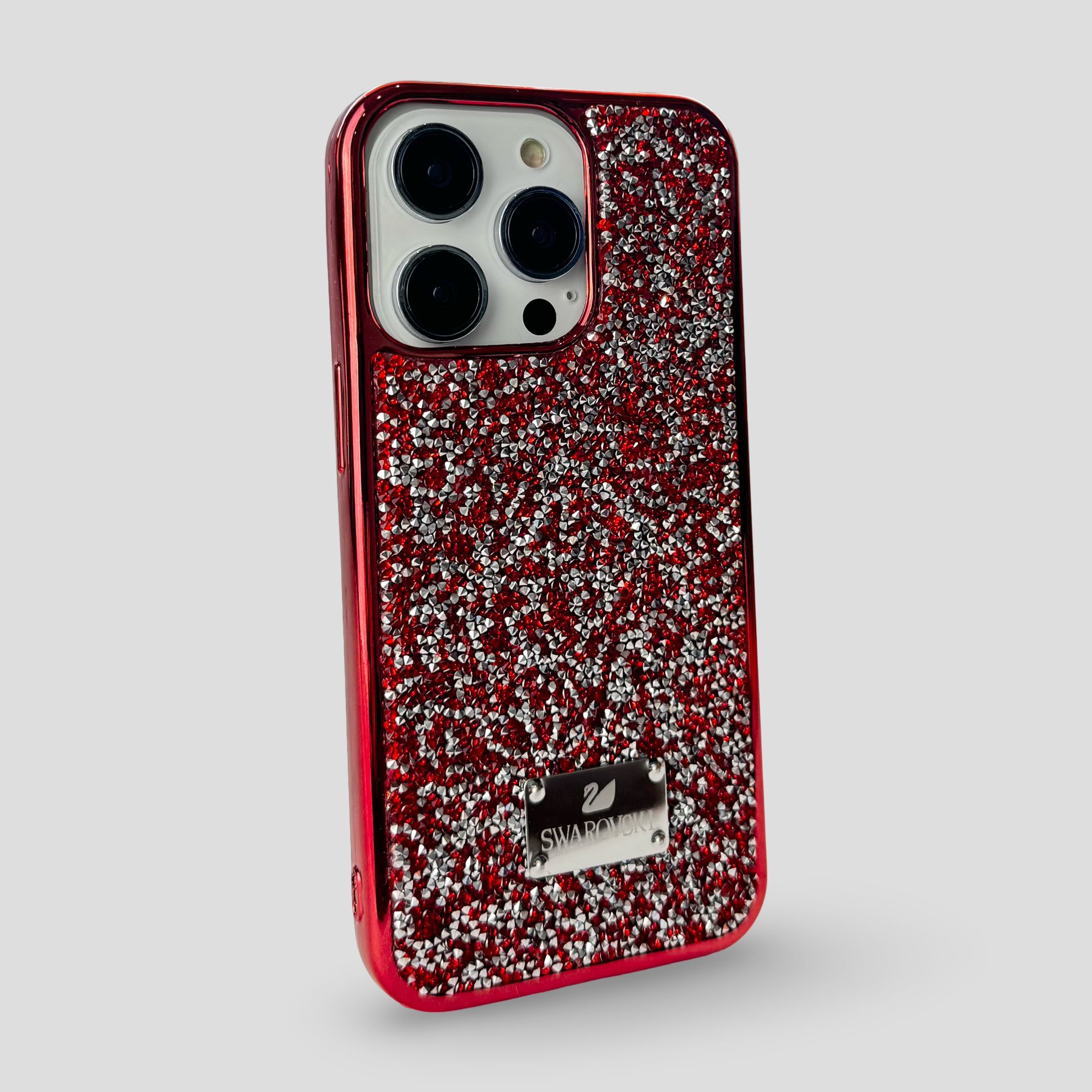 Силиконов кейс с камъни за iPhone