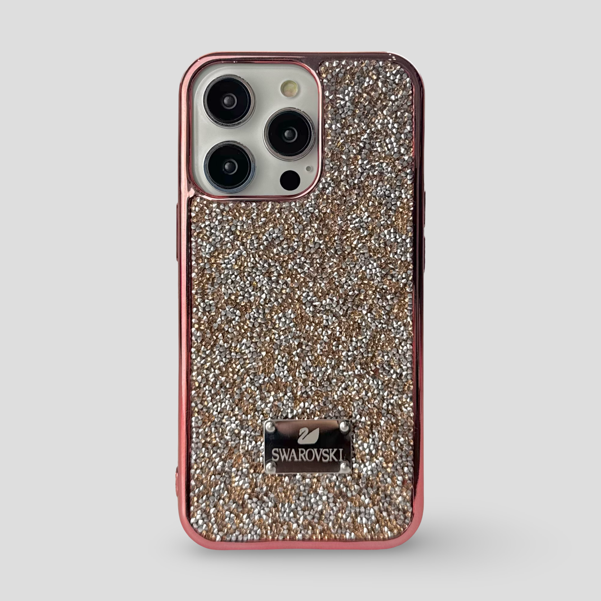 Силиконов кейс с камъни за iPhone