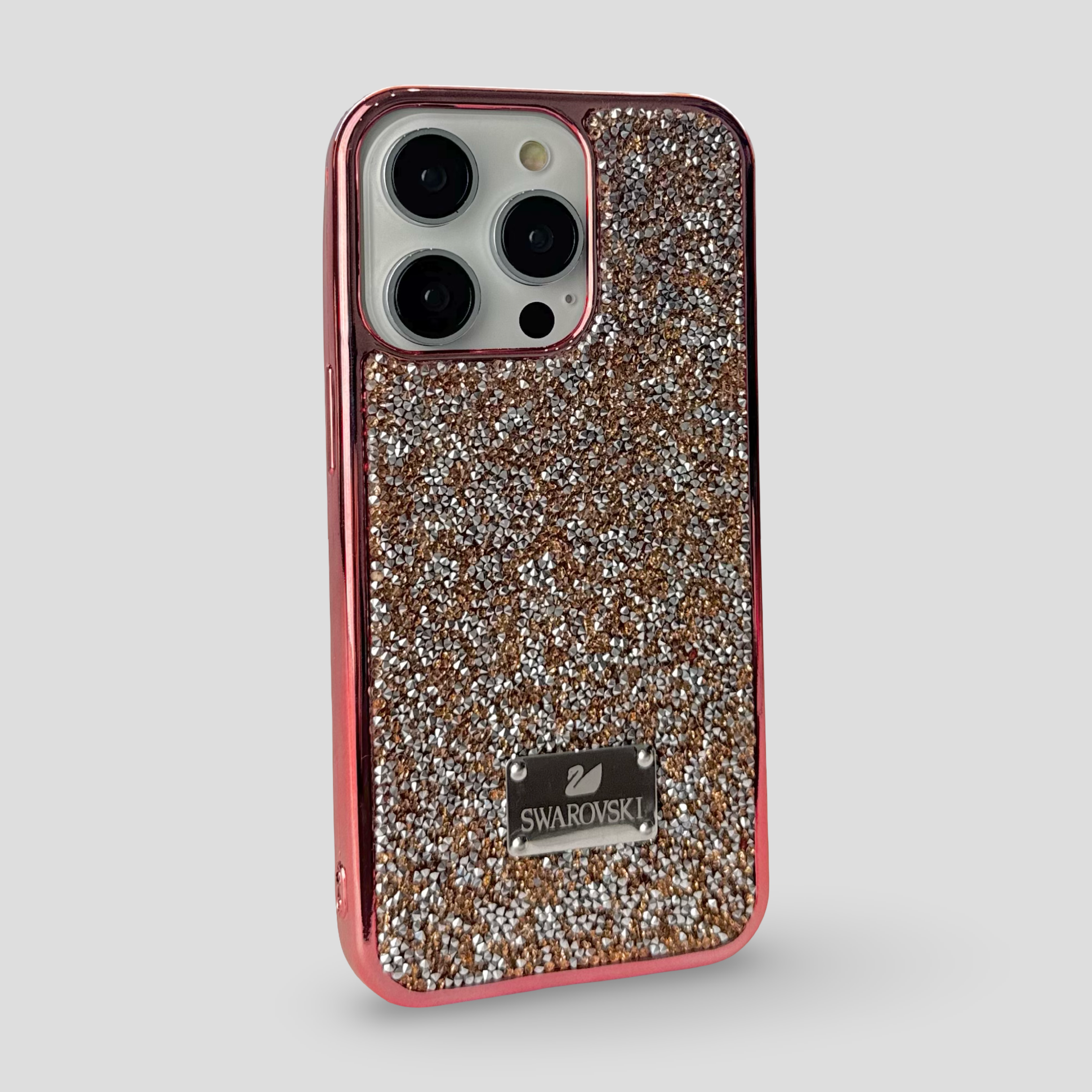 Силиконов кейс с камъни за iPhone