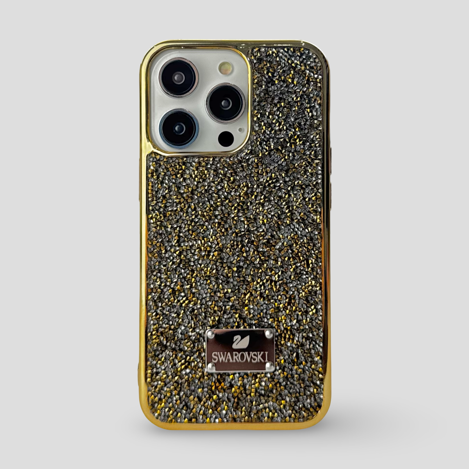 Силиконов кейс с камъни за iPhone