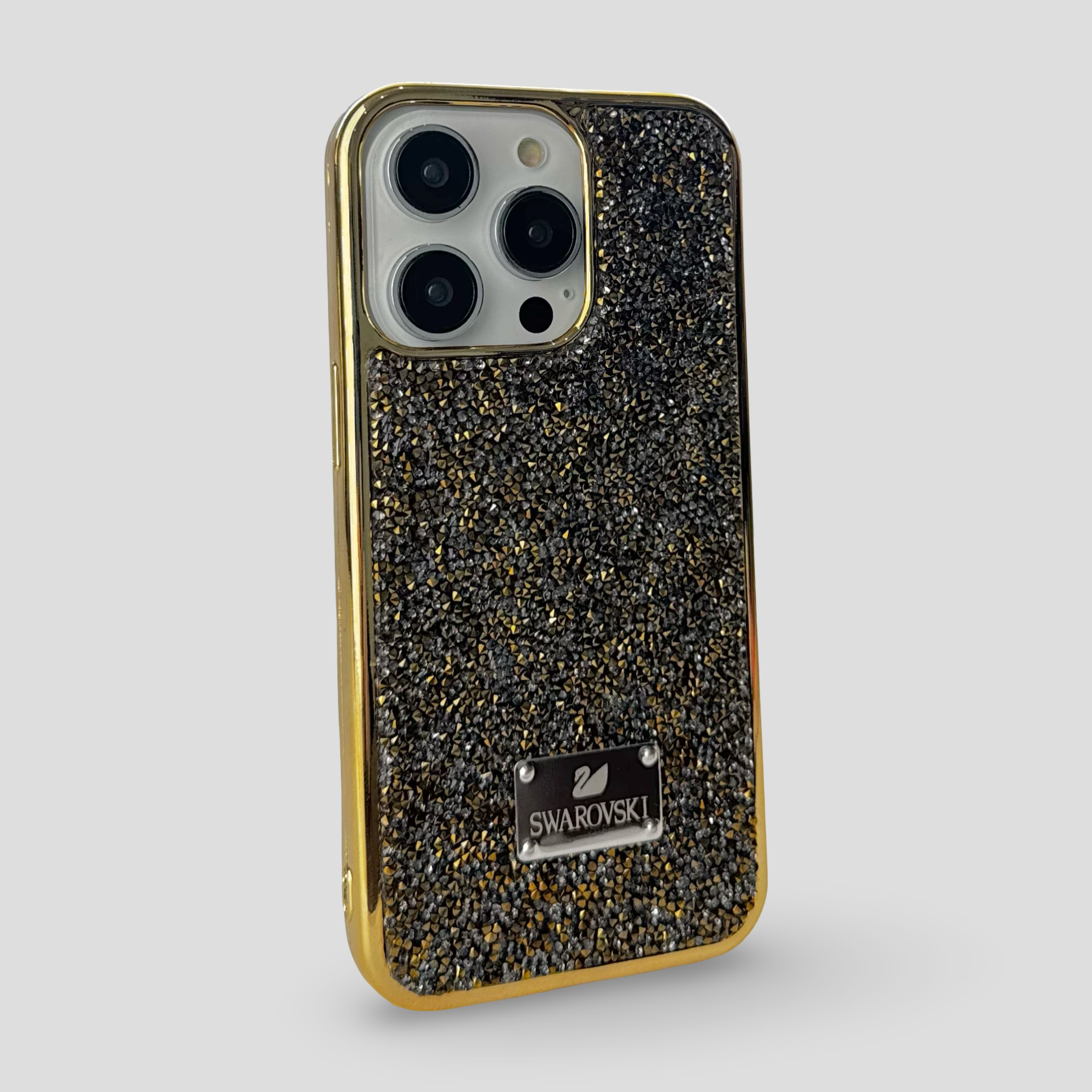 Силиконов кейс с камъни за iPhone