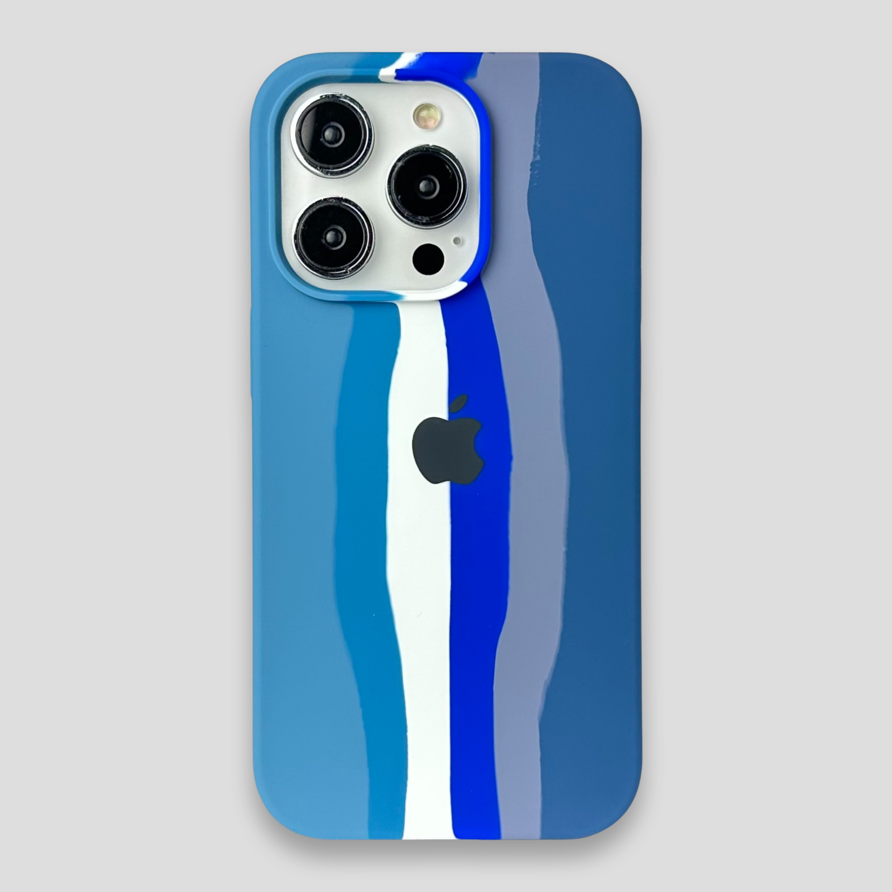 Силиконов кейс с лого за iPhone - Многоцветен 75