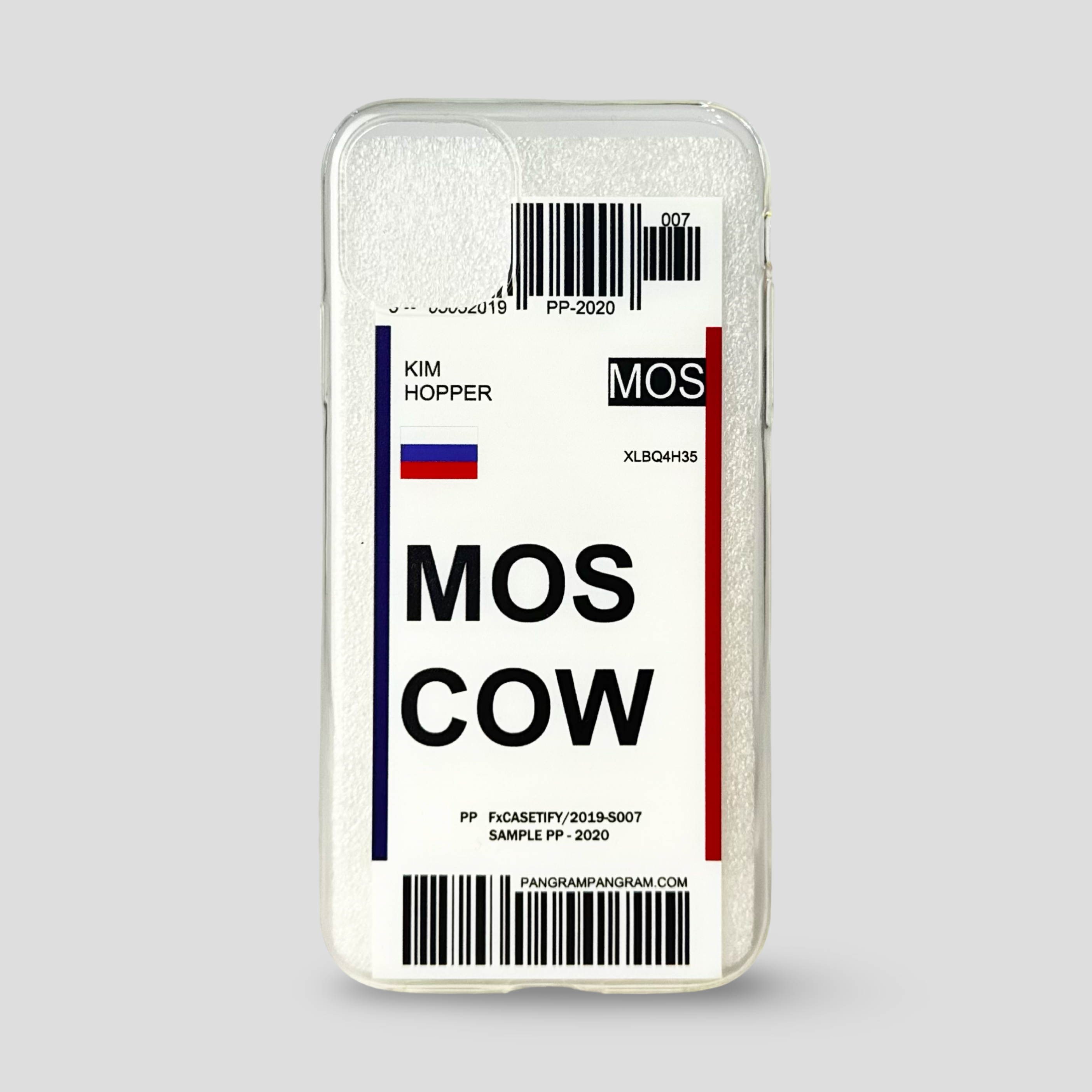 Прозрачен силиконов кейс за iPhone - MOSCOW