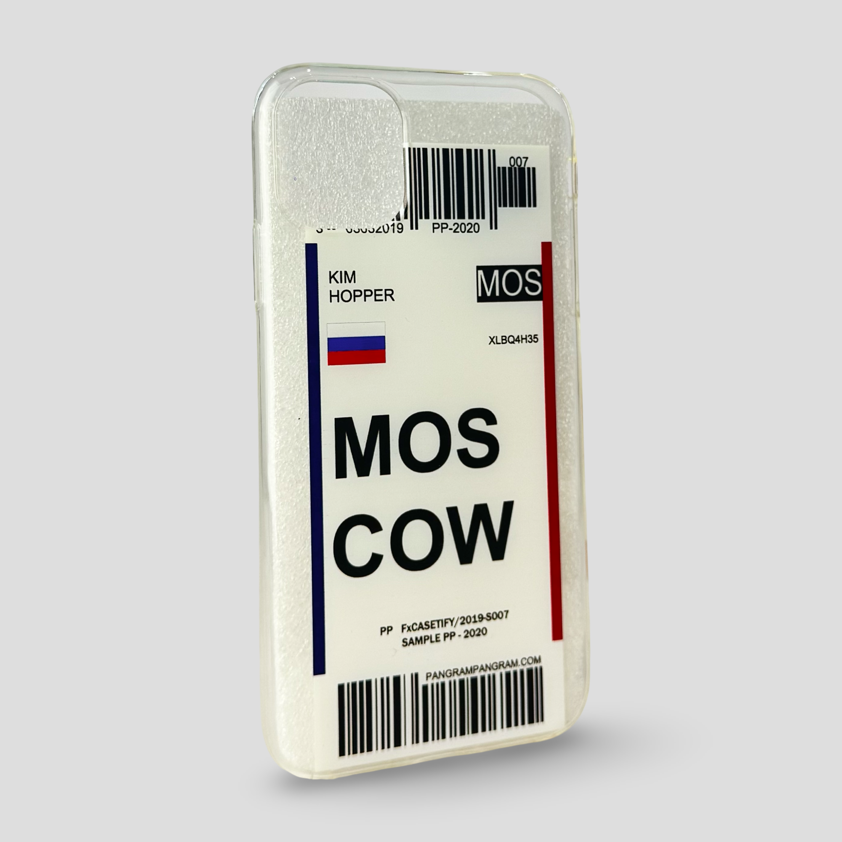 Прозрачен силиконов кейс за iPhone - MOSCOW