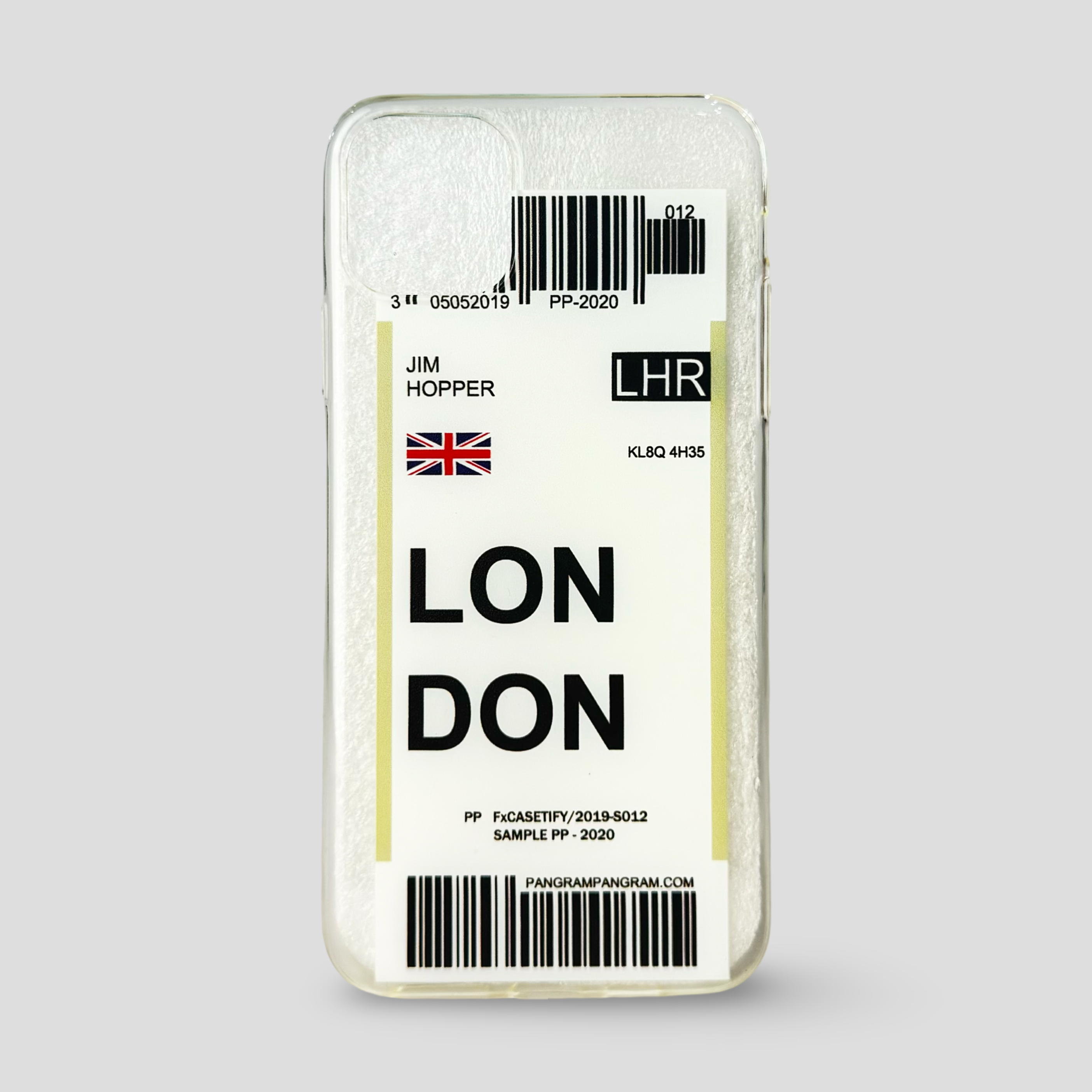 Прозрачен силиконов кейс за iPhone - LONDON
