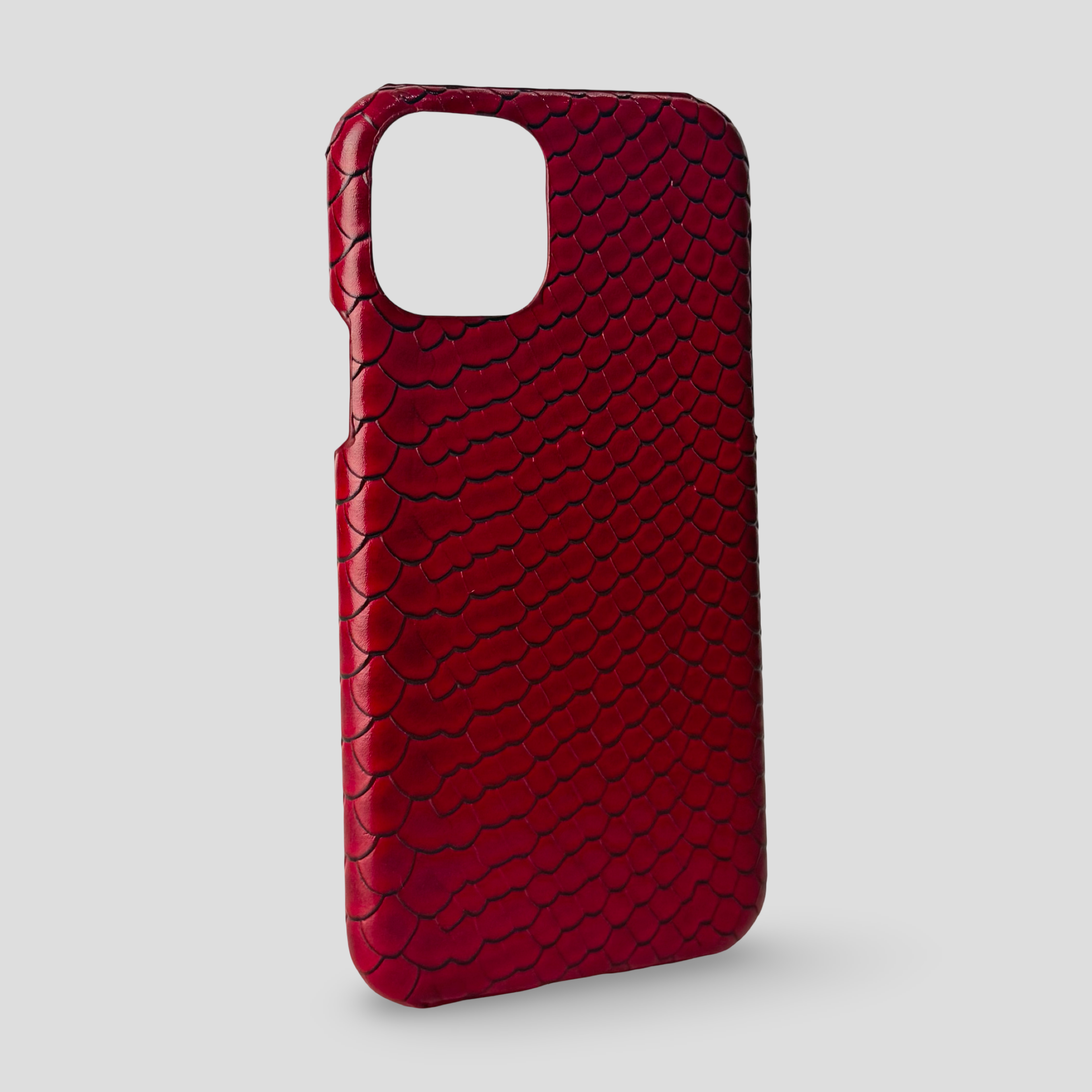 Релефен кожен кейс за iPhone
