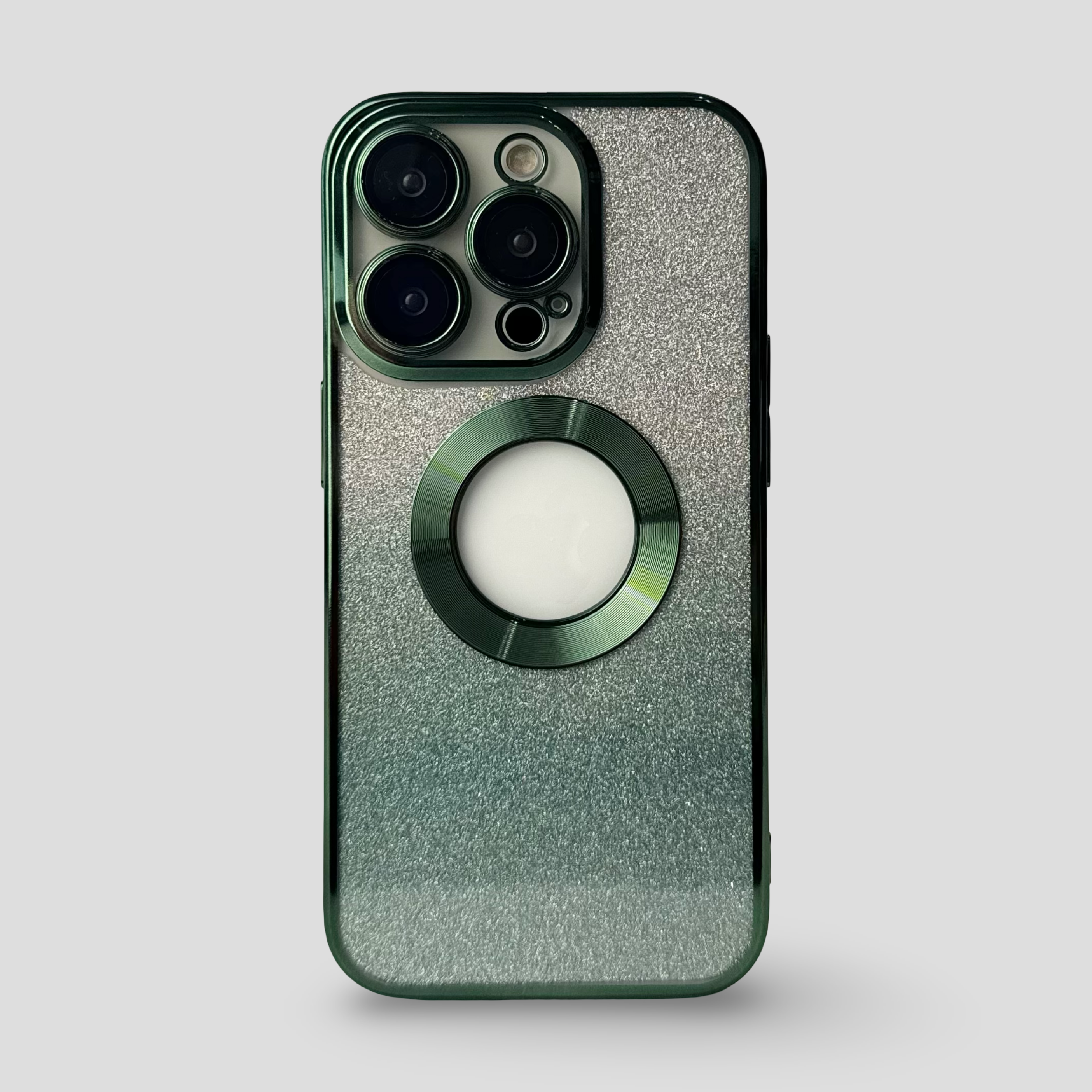 Силиконов кейс за iPhone 2в1 - Зелен