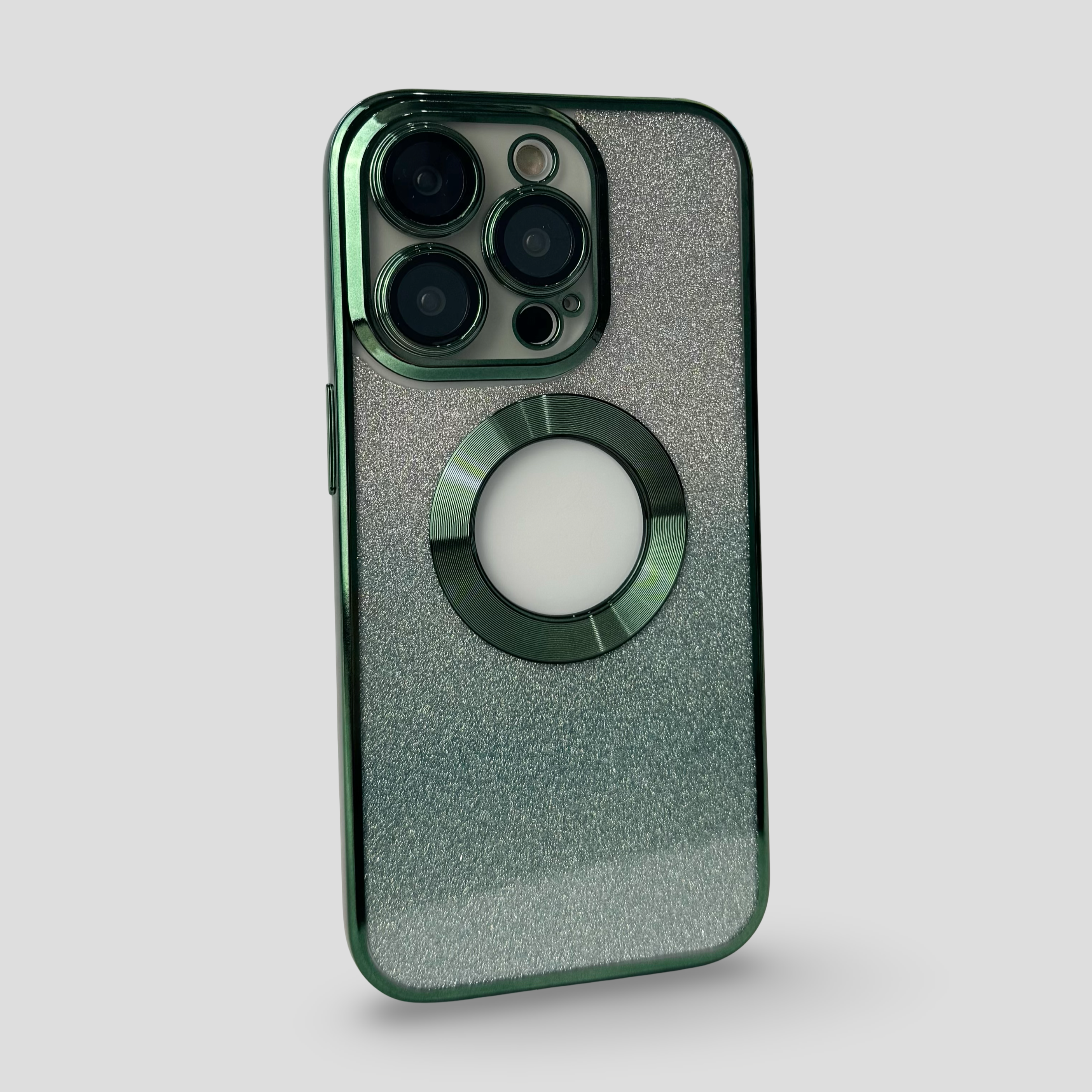 Силиконов кейс за iPhone 2в1 - Зелен