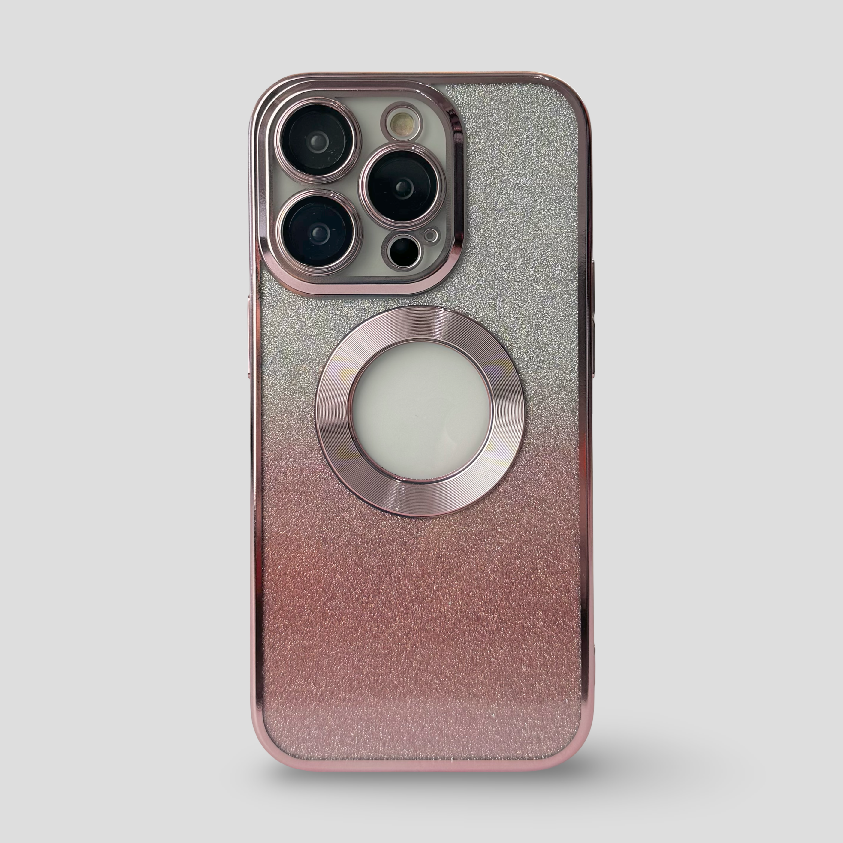 Силиконов кейс за iPhone 2в1 - Розов