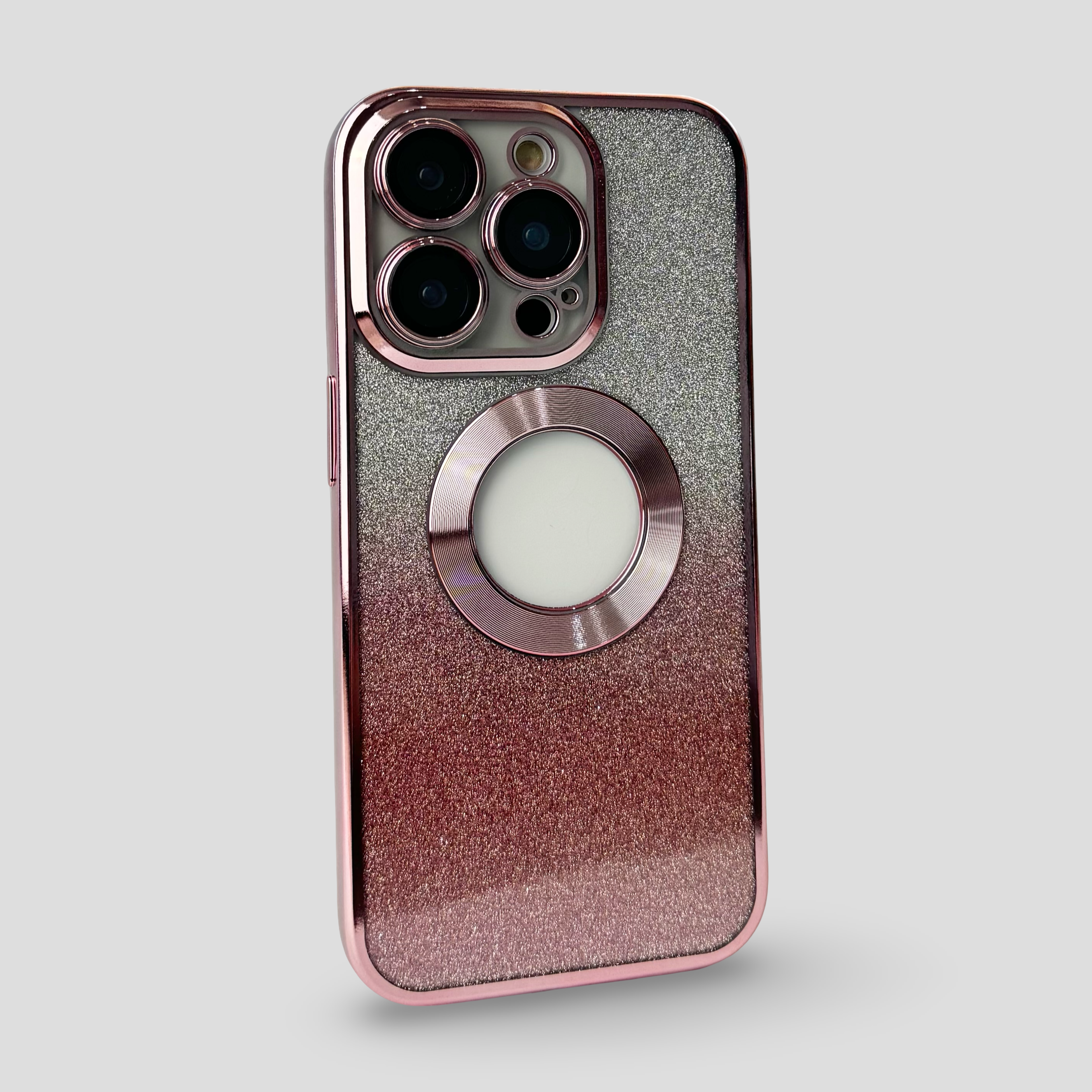 Силиконов кейс за iPhone 2в1 - Розов