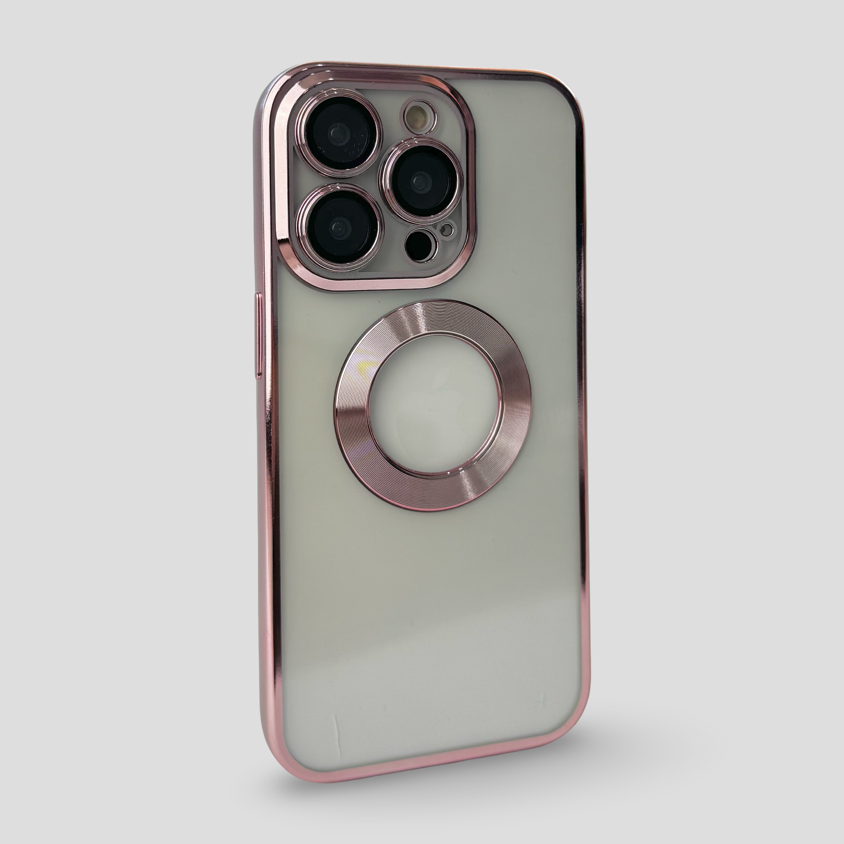 Силиконов кейс за iPhone 2в1 - Розов