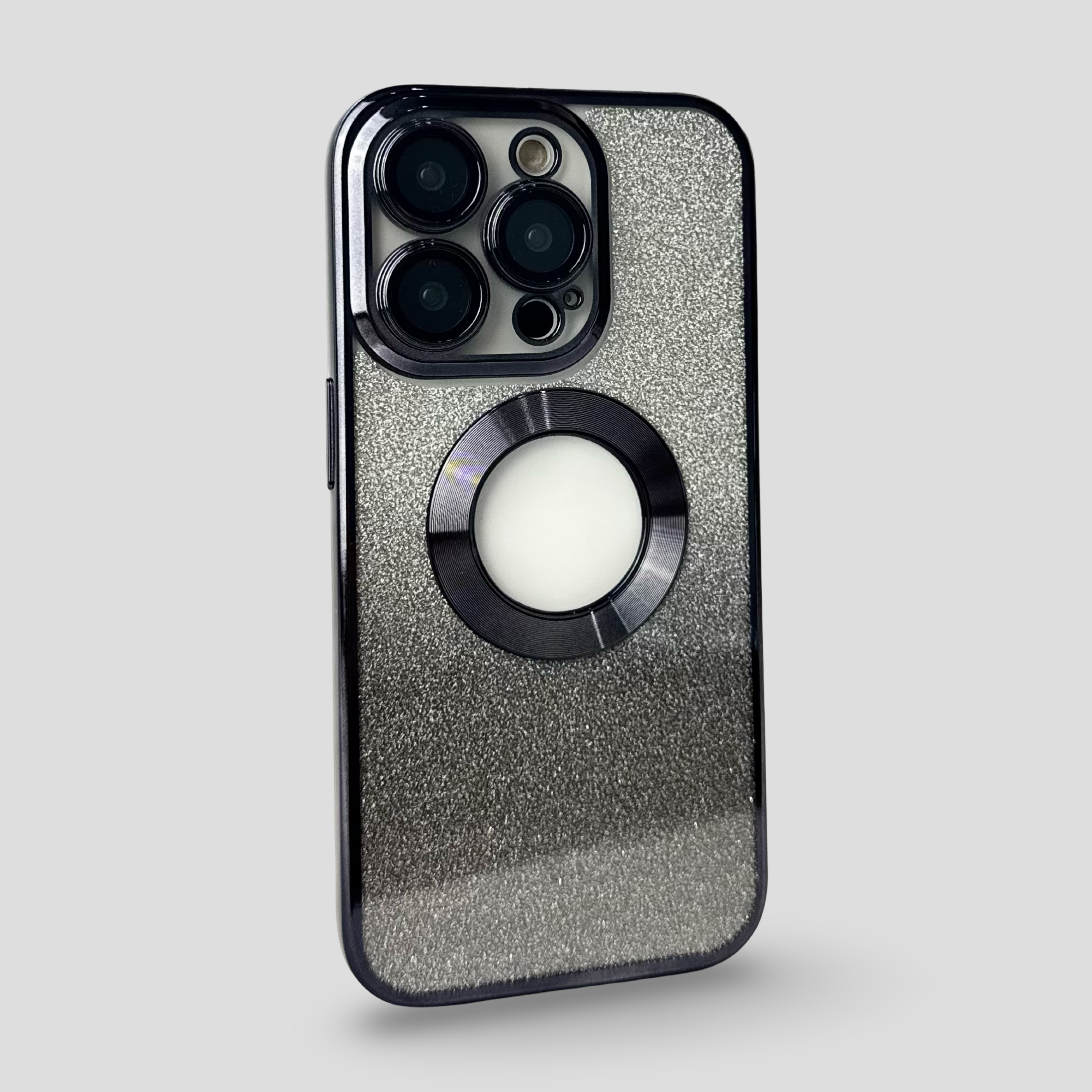 Силиконов кейс за iPhone 2в1 - Черен