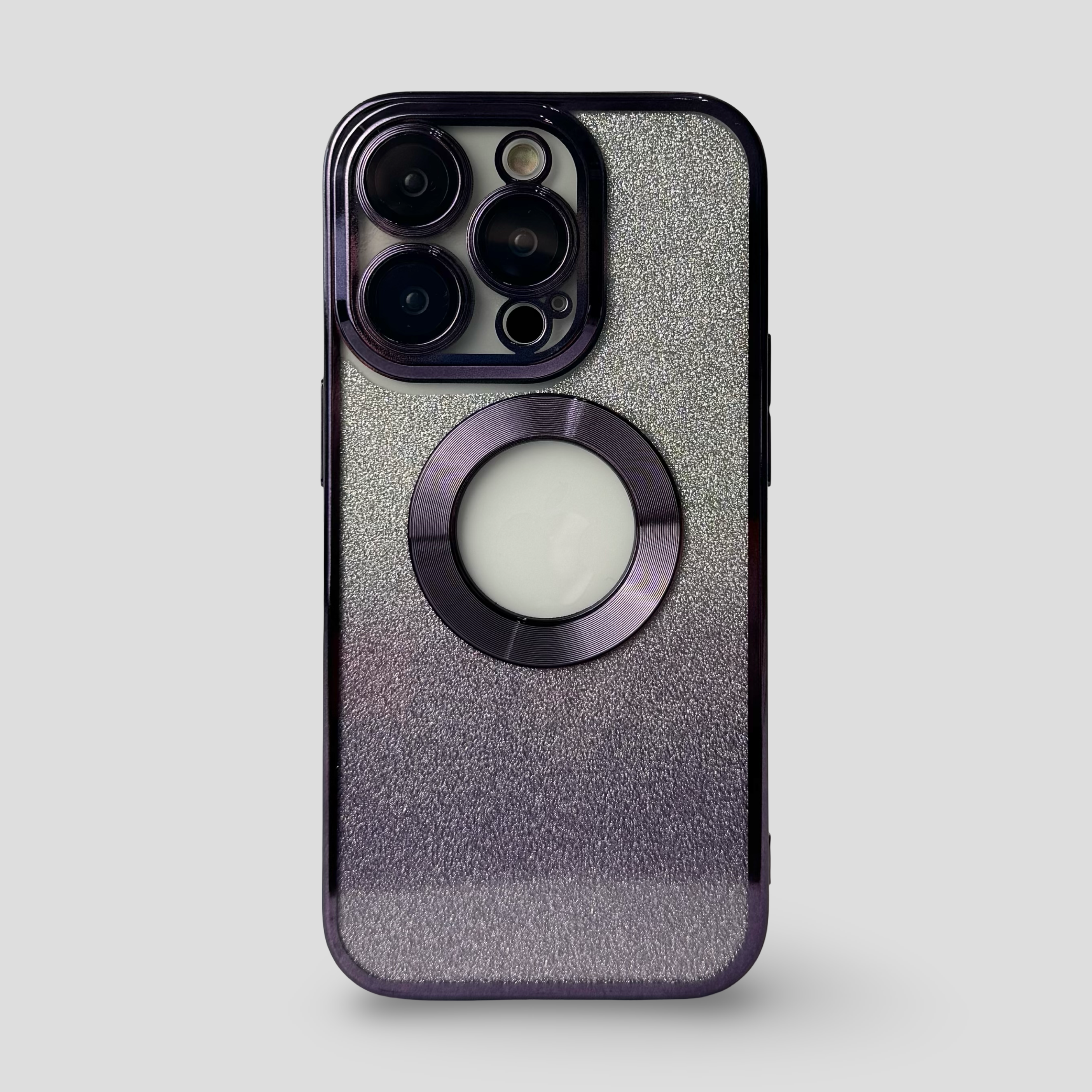 Силиконов кейс за iPhone 2в1 - Лилав