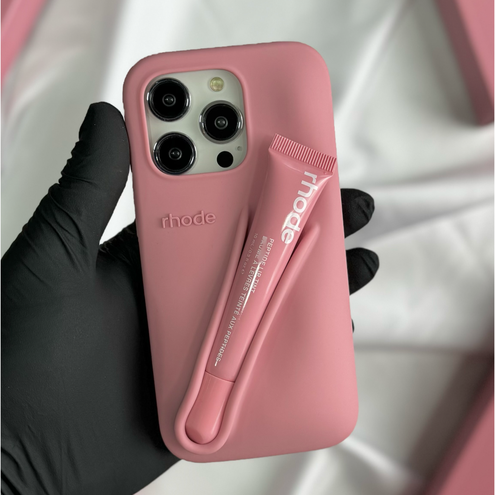 Rhode Силиконов кейс + Гланц за iPhone