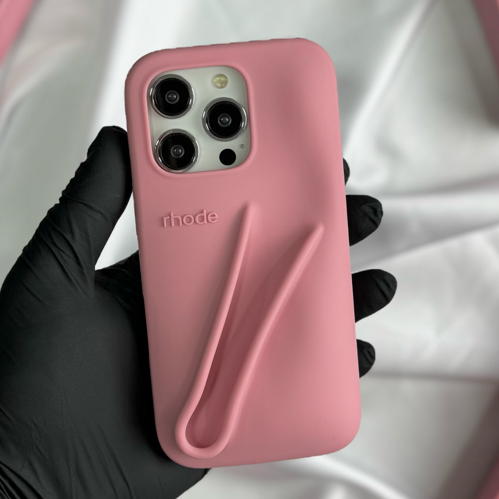 Rhode Силиконов кейс + Гланц за iPhone