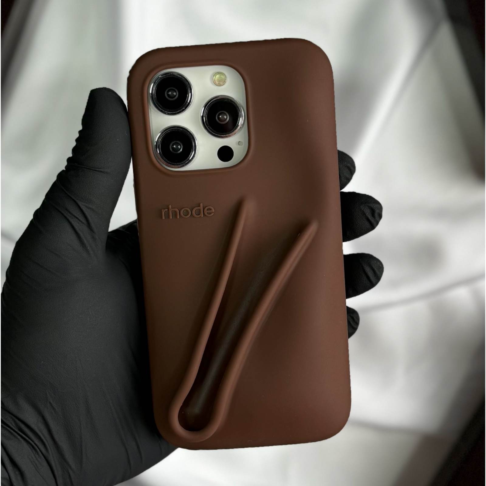 Rhode Силиконов кейс + Гланц за iPhone